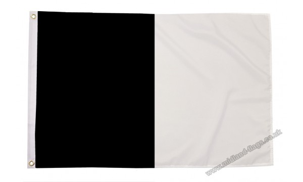 Black and White Irish County Flag